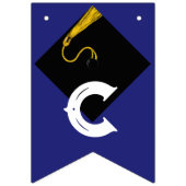 Afstuderen Congrats Blue Vlaggetjes (Eerste vlag)