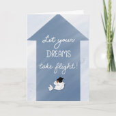 Afstuderen Congrats Laat je dromen vliegen Kaart (Voorkant)