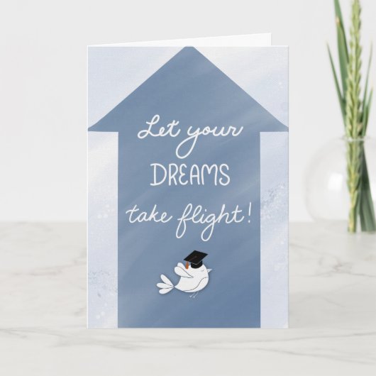 Afstuderen Congrats Laat je dromen vliegen Kaart (Voorkant)