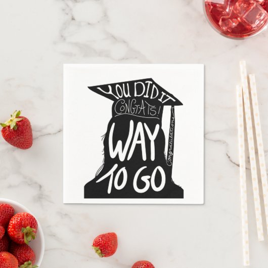 Afstuderen Congrats Servet (Insitu)