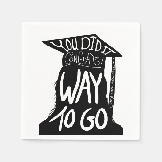 Afstuderen Congrats Servet (Voorkant)