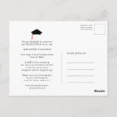 Afstuderen Crawfish Boil BBQ Party Invitation Briefkaart (Achterkant)