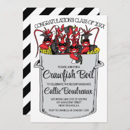 Afstuderen Crawfish Boil Invitation Kaart