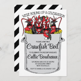 Afstuderen Crawfish Boil Invitation Kaart