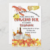 Afstuderen Crawfish Boil Kaart (Voorkant / Achterkant)