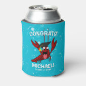 Afstuderen Crawfish Boil Lobster Seafood Blikjeskoeler (Blikje Achterkant)