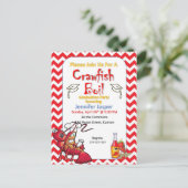 Afstuderen Crawfish Boil Party - uitnodiging (Staand voorkant)
