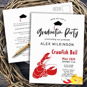 Afstuderen Crawfish Boil Party - uitnodiging