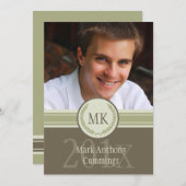 Afstuderen Crest Uitnodiging (Voorkant / Achterkant)