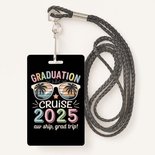 Afstuderen Cruise 2025 Afstuderen Cruising Squad Badge (Voorkant met draagriem)