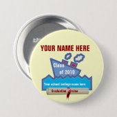Afstuderen Cruise Name Pin Ronde Button 7,6 Cm (Voorkant /achterkant)