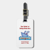 Afstuderen cruise Personalized Bagagelabel (Voorkant verticaal)