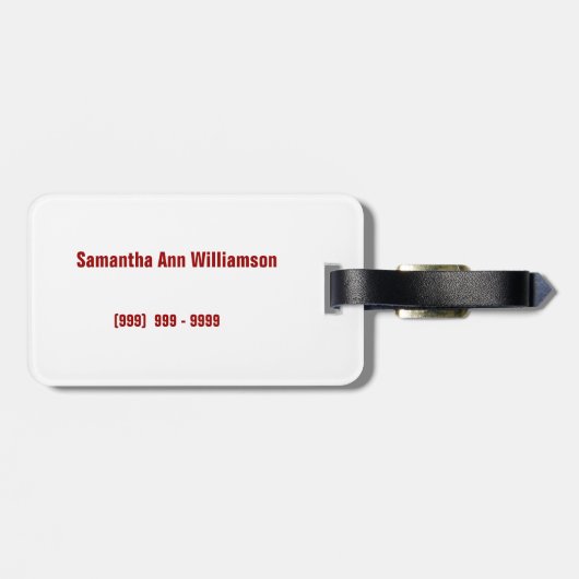 Afstuderen cruise Personalized Bagagelabel (Achterkant horizontaal)