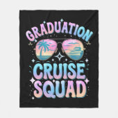 Afstuderen Cruise Squad Cruiseschip Retro Fleece Deken (Voorkant)