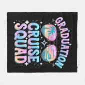 Afstuderen Cruise Squad Cruiseschip Retro Fleece Deken (Voorkant (Horizontaal))
