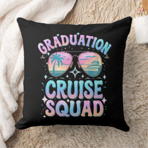 Afstuderen Cruise Squad Cruiseschip Retro Kussen