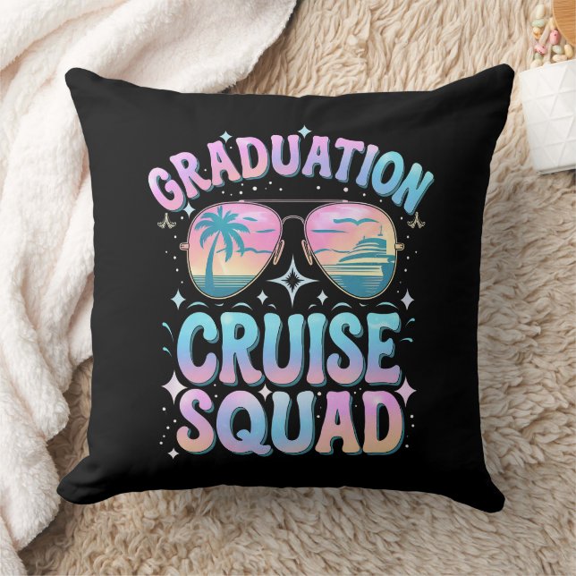 Afstuderen Cruise Squad Cruiseschip Retro Kussen (Deken)