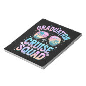 Afstuderen Cruise Squad Cruiseschip Retro Notitieblok (Gedraaid)