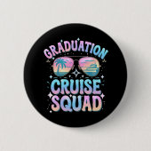 Afstuderen Cruise Squad Cruiseschip Retro Ronde Button 5,7 Cm (Voorkant)
