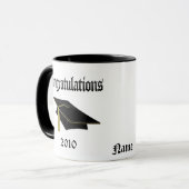 Afstuderen Cup 2010, alle zazzle drinken Mok (Voorkant links)