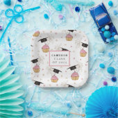 Afstuderen Cupcake Aangepast Papieren Bordje (Feest)