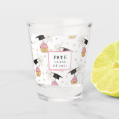 Afstuderen Cupcake - Gepersonaliseerd heet glas (Voorkant)