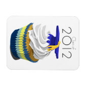 Afstuderen cupcake premium magneet (Horizontaal)