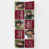 Afstuderen Custom 5 Fotocollage Congrats Afstudeer Spandoek (Verticaal)