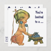 Afstuderen,  Cute Girl op de telefoon Kaart (Voorkant / Achterkant)