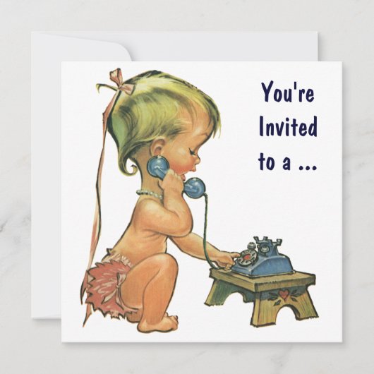 Afstuderen,  Cute Girl op de telefoon Kaart (Voorkant)