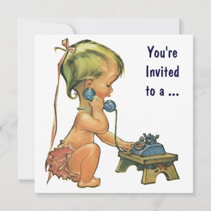 Afstuderen, Cute Girl op de telefoon Kaart