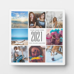 Afstuderen Cute Squared Chic Modern Fotoplaat