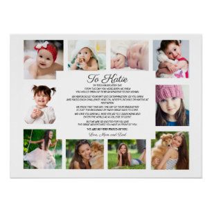 Afstuderen Dag 10 Foto naar dochter Sentimental Perfect Poster