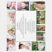 Afstuderen Dag 11 Foto naar dochter Fleece Deken (Voorkant)