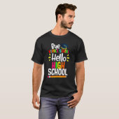Afstuderen Dag middelbare school Hallo middelbare T-shirt (Voorkant volledig)