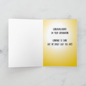 Afstuderen Dag om te schitteren Gefeliciteerd Pet  Kaart (Binnen)