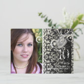 AFSTUDEREN DAMASK/SWIRLS/GRUNGE KAART (Staand voorkant)