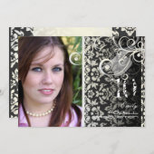 AFSTUDEREN DAMASK/SWIRLS/GRUNGE KAART (Voorkant / Achterkant)