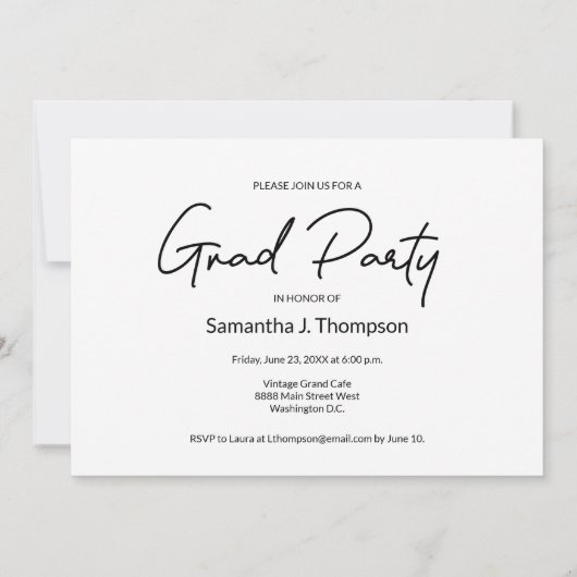 Afstuderen dan en nu Foto's blauwe Graduation Part Kaart (Achterkant)