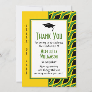 AFSTUDEREN DANK U AAN DE JAMAICA BEDANKKAART