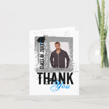 Afstuderen Dank u blanco Kaart Foto toevoegen