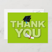 Afstuderen Dank u Briefkaart Diploma 2 (Voorkant / Achterkant)