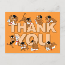 Afstuderen Dank u Briefkaart Puppy