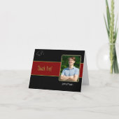 Afstuderen dank u fotokaart bedankkaart (Voorkant)