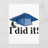 Afstuderen dat ik deed. aankondigingskaart (Voorkant)