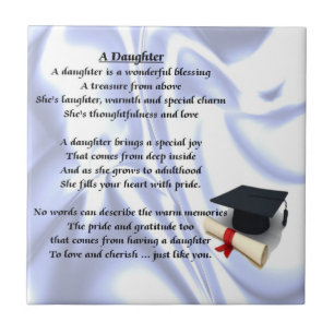 Afstuderen Daughter Poem Tile Tegeltje