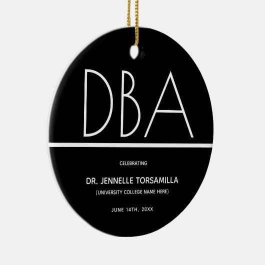Afstuderen DBA-graad behouden Keramisch Ornament (Rechts)