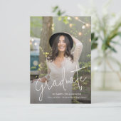 Afstuderen de Aankondiging van het Afstuderen van (Staand voorkant)