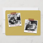 Afstuderen de Bold Typography Moderne Afstudeerder Kaart (Achterkant)