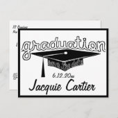 Afstuderen De datum opslaan Kaart (Voorkant / Achterkant)